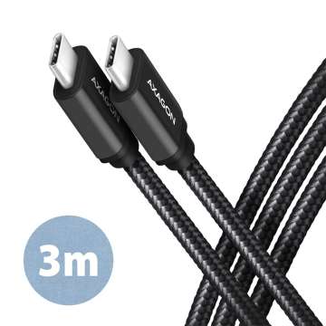 AXAGON BUCM3-CM30AB Speed USB-C <> USB-C 3.2 Gen 1 Cable 3m Black AXAGON BUCM3-CM30AB Speed USB-C <> USB-C 3.2 Gen 1 Cable 3m Black