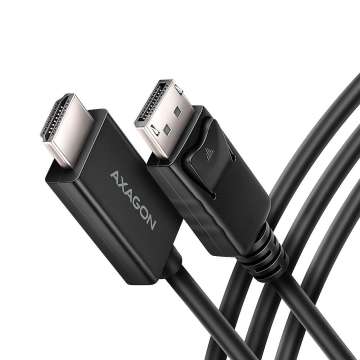 AXAGON RVD-HI20C2 DisplayPort > HDMI 2.0 Cable 1,8m 4K/60Hz Black