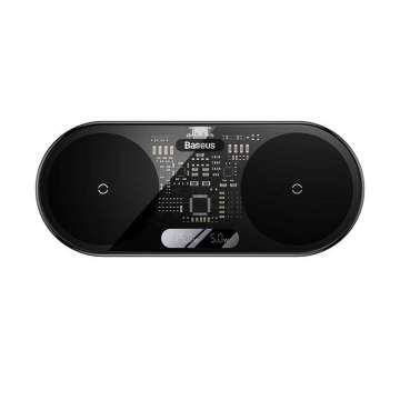 Baseus Digital LED Display Wireless Charger Black