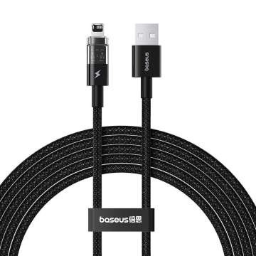Baseus Gem USB to IP lightning 2.4A fast charging cable 2m Black