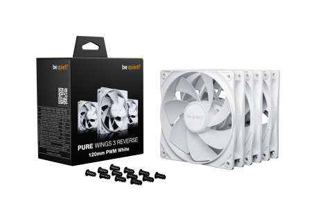 Be quiet! Pure Wings 3 120mm PWM Reverse White (3-Pack)