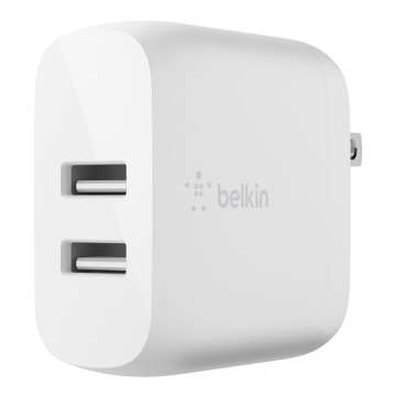 Belkin Dual USB-A Charger 24W White