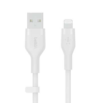 Belkin BoostCharge Flex USB-A Cable with Lightning Connector 2m White Belkin BoostCharge Flex USB-A Cable with Lightning Connector 2m White