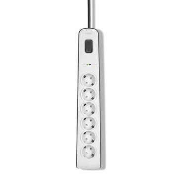 Belkin BSV603vf2M-V2 Túlfeszültségvédő Kapcsolóval 6DIN 2m White