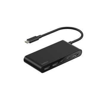 Belkin Connect 5-Port USB-C Hub with Dual USB-C Ports Black