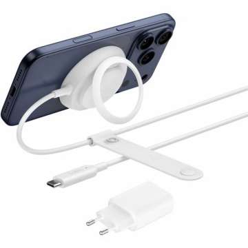 Belkin Magnetic Charger with Qi2 25W + adapter White