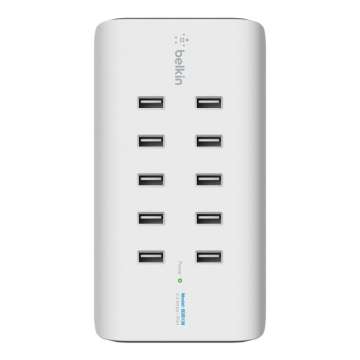Belkin Rockstar 10-Port USB Charging Station White Belkin Rockstar 10-Port USB Charging Station White