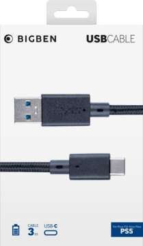 Bigben Interactive PS5 USB-C Charging and Data Cable 3m Black Bigben Interactive PS5 USB-C Charging and Data Cable 3m Black
