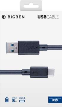 Bigben Interactive PS5 USB-C Charging and Data Cable 5m Black Bigben Interactive PS5 USB-C Charging and Data Cable 5m Black
