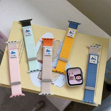 BlackBird Hot Dog Watch Strap for Iwatch 42/44/45/46/49mm Light Blue/Brown
