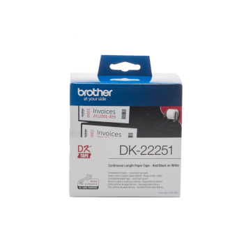 Brother DK-22251 folytonos szalagcímke 62mm x 15,24m öntapadós White
