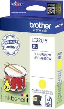 Brother LC22UY Yellow tintapatron Brother LC22UY Yellow tintapatron