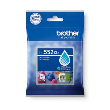 Brother LC552XLC Cyan tintapatron