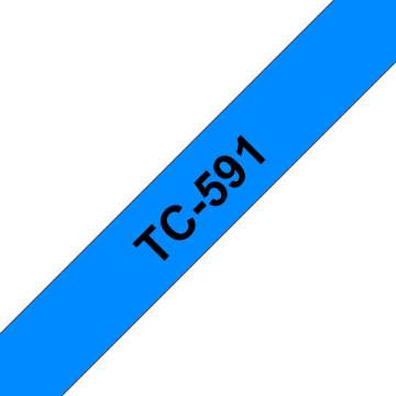 Brother TC-591 laminált P-touch szalag (9mm) Black on Blue-7,7m Brother TC-591 laminált P-touch szalag (9mm) Black on Blue-7,7m