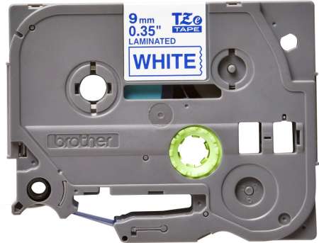 Brother TZe-223 laminált P-touch szalag (9mm) Blue on White