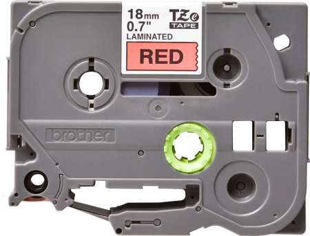 Brother TZe-441 laminált P-touch szalag (18mm) Black on Red - 8m