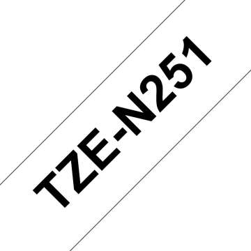 Brother TZe-N251 P-touch szalag (24mm) Black on White - 8m Brother TZe-N251 P-touch szalag (24mm) Black on White - 8m