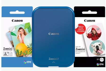 Canon Zoemini 2 Wireless Mobil Fotónyomtató Navy Blue Bundle