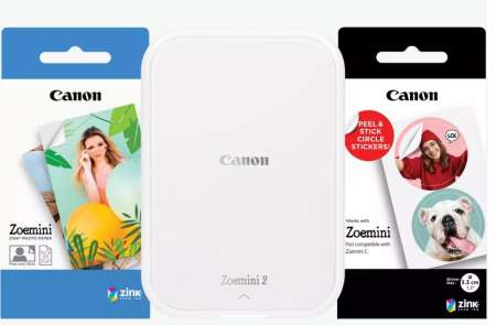 Canon Zoemini 2 Wireless Mobil Fotónyomtató Pearl White Bundle