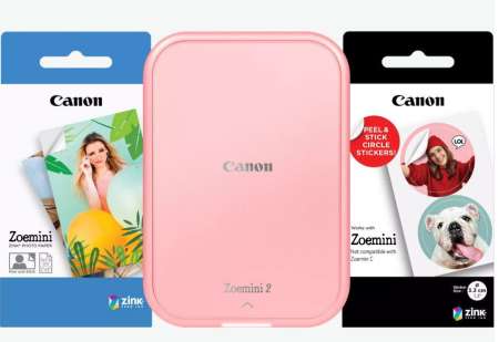 Canon Zoemini 2 Wireless Mobil Fotónyomtató Rose Gold Bundle