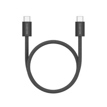 Canyon CND-CCMG60AB15B OnWire 60MG C-C 60W Magnet Braided cable 1m Black