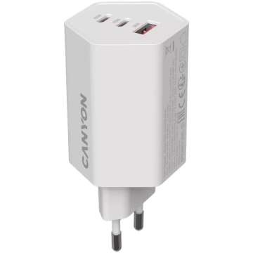 Canyon CND-CHAHEX65W Wall Charger Hexagon 65 White Canyon CND-CHAHEX65W Wall Charger Hexagon 65 White