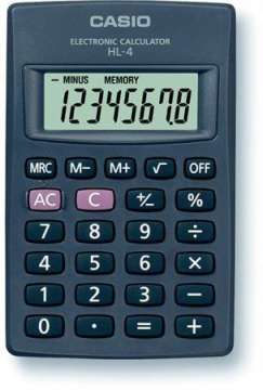 Casio HL-4 Zsebszámológép Black