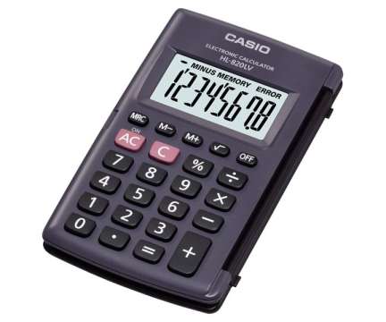 Casio HL-820LV Zsebszámológép Black Casio HL-820LV Zsebszámológép Black