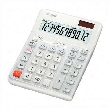 Casio DE-12E-WE Asztali számológép White Casio DE-12E-WE Asztali számológép White