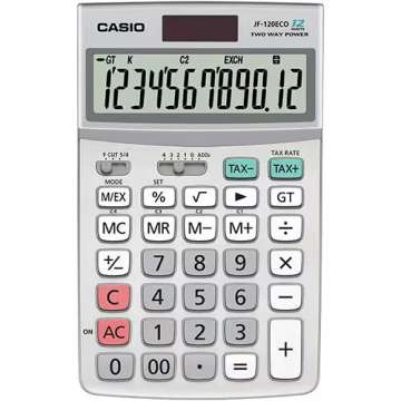 Casio JF-120ECO Asztali számológép Silver