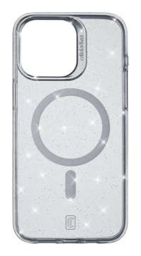 Cellularline Sparkle Mag Back Cover with Magsafe for Apple iPhone 15 Pro Max, Clear Cellularline Sparkle Mag Back Cover with Magsafe for Apple iPhone 15 Pro Max, Clear