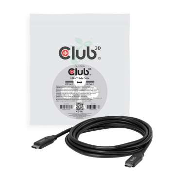 Club3D CAC-2506 USB-C Safe Cable 240W No Data 2m Black