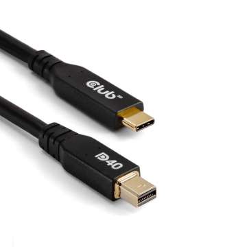Club3D USB Type-C to MiniDisplayPort Bi-Directional Cable 2m Black Club3D USB Type-C to MiniDisplayPort Bi-Directional Cable 2m Black