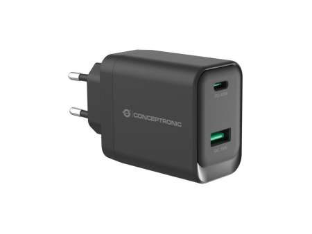 Conceptronic ALTHEA20B45 2-Port 45W GaN USB PD Charger