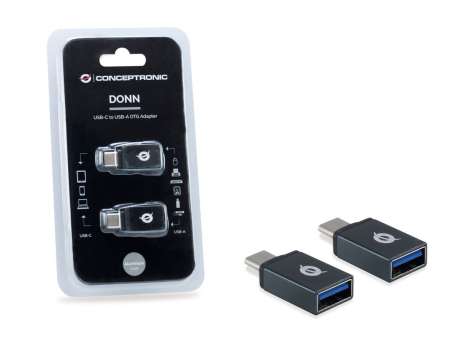 Conceptronic DONN03G USB-C to USB-A OTG Adapter (2-Pack)