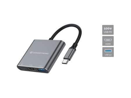 Conceptronic DONN18G 3-in-1 USB 3.2 Gen 1 Docking Station Conceptronic DONN18G 3-in-1 USB 3.2 Gen 1 Docking Station