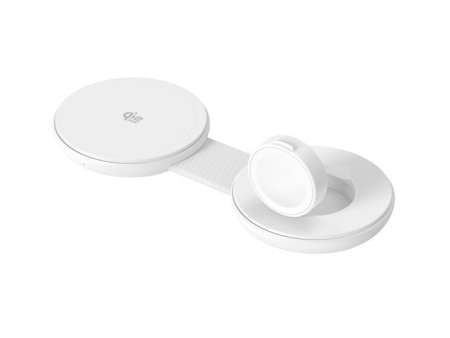 Conceptronic GORGON04W 25W 2-in-1 Foldable Magnetic Qi2 25W Wireless Charger White Conceptronic GORGON04W 25W 2-in-1 Foldable Magnetic Qi2 25W Wireless Charger White