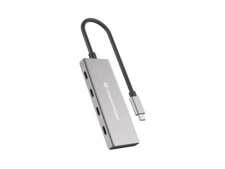 Conceptronic  HUBBIES16G 4-Port USB3.2 Gen 2 Hub Grey