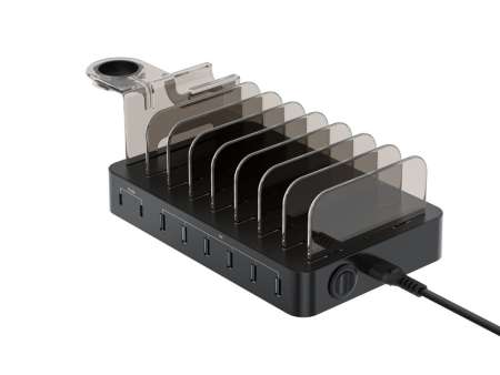 Conceptronic OZUL02B 75W 8-Port USB PD Charging Station