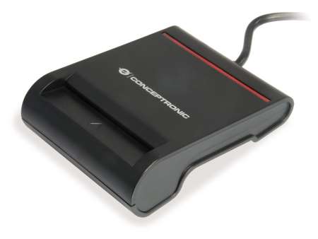 Conceptronic SCR01B Smart ID Card Reader Black Conceptronic SCR01B Smart ID Card Reader Black