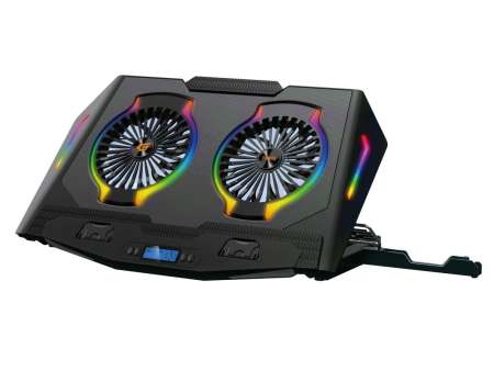 Conceptronic THYIA02B ERGO RGB 2 ventilátoros gamer laptop hűtőpad mobiltartóval Conceptronic THYIA02B ERGO RGB 2 ventilátoros gamer laptop hűtőpad mobiltartóval