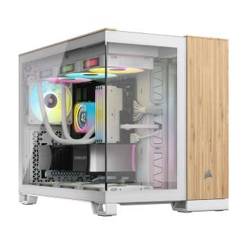 Corsair 2500X Tempered Glass White/Bamboo