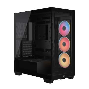 Corsair 3500X LX-R RGB iCUE Link Tempered Glass Black