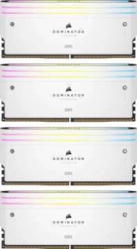 Corsair 64GB DDR5 6000MHz Kit(4x16GB) Dominator Titanium RGB White