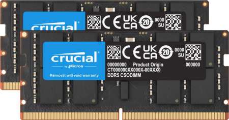 Crucial 64GB DDR5 6400MHz Kit(2x32GB) SODIMM