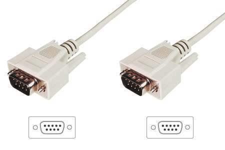 Assmann Datatransfer connection cable, D-Sub9 3m Grey