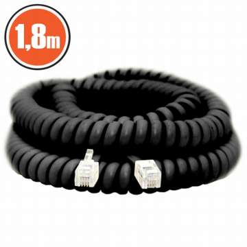 Delight Telefonkábel 1,8m Black Delight Telefonkábel 1,8m Black