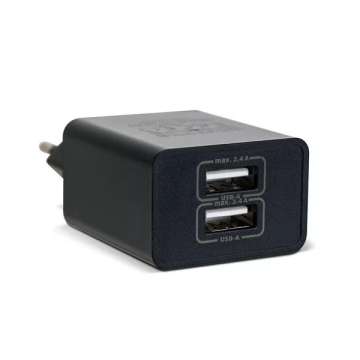 Delight USB-Ax2 charger adapter Black Delight USB-Ax2 charger adapter Black