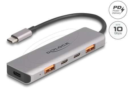 DeLock 5-portos USB3.0 HUB Grey DeLock 5-portos USB3.0 HUB Grey