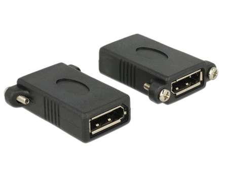DeLock Adapter DisplayPort 1.1 female > DisplayPort female panel-mount